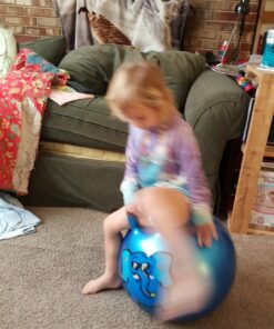 WALIKI Hopper Ball for Kids| Hippity Hop | Jumping Hopping Therapy Ball | Birthday Gift | Blue | Ages: 3-6 | 18"/45CM Ages: 3-6 (18"/45CM) 32 71I5Kt86CaL