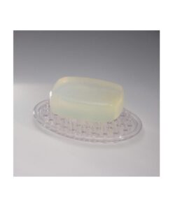 iDesign Plastic Soap Saver, Holder Tray for Bathroom Counter, Shower, Kitchen, 0.75 in. x 3.25 in. x 4.75 in., Clear Set of 1 17 71I6jPOTmxL