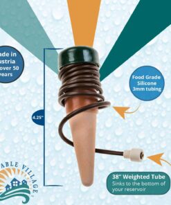 Blumat Classic Plant Watering Stakes | for Everyday Home or Vacation Use | Indoor or Outdoor Water Spikes for Plants | Automatic Drip Irrigation (6 Pack) 6 Pack 30 71I6tUK5i8L