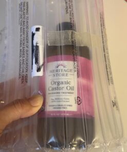 HERITAGE STORE Organic Castor Oil, Glass Bottle, Cold Pressed, Rich Hydration for Hair & Skin, Bold Lashes & Brows | 16oz 16 Fl Oz (Pack of 1) 27 71I6xS8SBsL