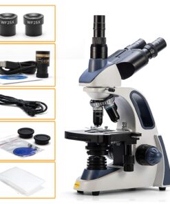 Swift SW380T 40X-2500X Research-Grade Trinocular Compound Lab Microscope with 1.3mp Camera and Software Windows and Mac Compatible and Slides SW380T+1.3 camera 10 71I7LXXpKeL