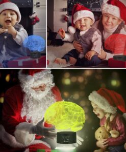 Elstey Brain 3D Night Light Table Desk Lamp, 7 Colors Optical Illusion Touch Control Lights with Acrylic Flat & ABS Base & USB Cable for Christmas Gift 18 71I9OJ0g9iL