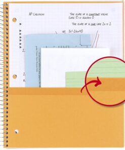Five Star Spiral Notebook + Study App, 1 Subject, Graph Ruled Paper, Fights Ink Bleed, Water Resistant Cover, 8-1/2" x 11", 100 Sheets, Color Will Vary, 1 Count (06190) *Color Will Vary 17 71I9sjbtpvL