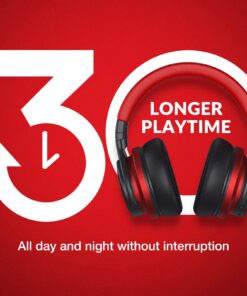 MOVSSOU E7 Active Noise Cancelling Headphones Bluetooth Headphones Wireless Headphones Over Ear with Microphone Deep Bass, Comfortable Protein Earpads, 30 Hours Playtime for Travel/Work, Black 34 71IADY0XlJL