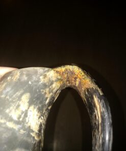 AleHorn Original Handcrafted Authentic Viking Drinking Horn Tankard for Beer Mead Ale - Genuine Medieval Inspired Stein Mug Food Safe Vessel with Handle (XL - 20oz, Durable Resin Base) XL - 20oz 32 71IAeSei8FL