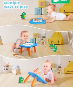 KOKODI Toddler Magnetic Drawing Board with Sturdy Legs, Large Colorful Mess Free Sketch Scribble Doodle Pad, Christmas Birthday Gifts Toys for Boys Kids Preschooler Age 18 Month to 1 2 3 Years Old Blue 15 71IAuVyP1DL