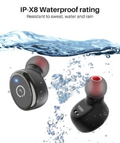 TOZO T10 Bluetooth 5.3 Wireless Earbuds with Wireless Charging Case IPX8 Waterproof Stereo Headphones in Ear Built in Mic Headset Premium Sound with Deep Bass for Sport Black Small Classic Edition 39 71IB2Qh5XxL