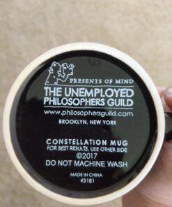 The Unemployed Philosophers Guild Heat Changing Constellation Mug - Add Coffee or Tea and 11 Constellations Appear - Comes in a Fun Gift Box Black 27 71IB9As12rL