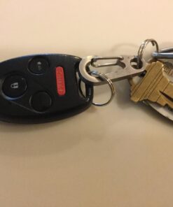 TI-EDC Titanium Keychain Carabiner Clip - Mini Quick Release Snap Hook and Key Ring, Key Organizer Holder for Men and Women Standerd 28 71IBOGbot L