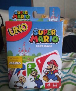 Mattel Games UNO Super Mario Card Game Animated Character Themed Collector Deck 112 Cards with Character Images, Gift for Kids Ages 7 Years Old & Up Small 33 71IBdhlpCSL