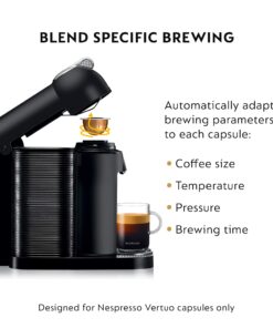 Nespresso Vertuo Coffee and Espresso Machine by Breville, Matte Black 17 71IBeTvoScL