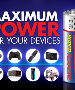ACDelco 40-Count AA Batteries, Maximum Power Super Alkaline Battery, 10-Year Shelf Life, Reclosable Packaging, Blue 40 Count (Pack of 1) 25 71IBmWHYqkL