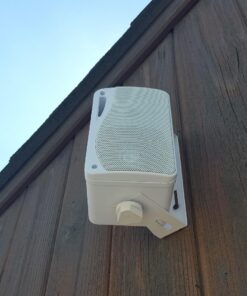 Pyle 3-Way Weatherproof Outdoor Speaker Set - 3.5 Inch 200W Pair of Marine Grade Mount Speakers - in a Heavy Duty ABS Enclosure Grill - Home, Boat, Poolside, Patio, Indoor Outdoor Use -PLMR24 (White) Standard Packaging 34 71IBs6I3K9L