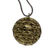MASTER USA - COIN - Coin Necklace, Antique Gold Alloy Metal Medallion, Includes Black Nylon Neck Cord, Perfect for Cosplay, Pirates, Caribbean, Aztec, Skull, Fantasy - COIN, Small 13 71IBwCvpkvL
