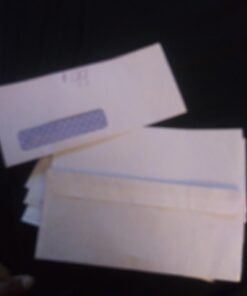 Amazon Basics #10 Security-Tinted Self-Seal Business Envelopes with Left Window, Peel & Seal Closure - 500-Pack, White Tint Single Left Window 21 71IBxiNfSL