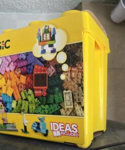 LEGO Classic Large Creative Brick Box 10698 Building Toy Set for Back to School, Toy Storage Solution for Classrooms, Interactive Building Toy for Kids, Boys, and Girls Standard 45 71ICqyb4yNL