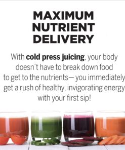 Omega NC800HDS Cold Press Juicer Machine, Vegetable and Fruit Juice Extractor and Nutrition System, Dual-Stage Slow Masticating Juicer, 150 W, Silver 29 71ICu09ZALL