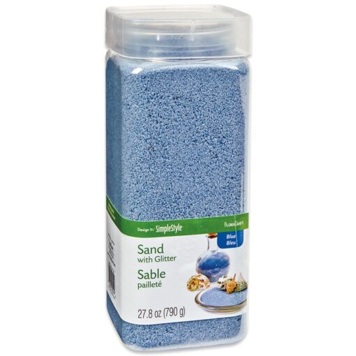 FloraCraft Sand with Glitter 27.8 Ounce Blue 27.8 OZ