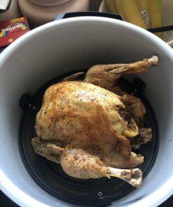 Ninja FD302 Foodi 11-in-1 Pro 6.5 qt. Pressure Cooker & Air Fryer that Steams, Slow Cooks, Sears, Sautés, Dehydrates & More, with 4.6 qt. Crisper Plate, Nesting Broil Rack & Recipe Book, Silver/Black 6.5 Quart Cooking Pot 43 71IES0RsaJL