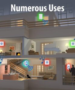 Fosmon WaveLink Door Chime Driveway Alarm Guard Wireless Motion Sensor (500 Feet, 58 Tunes, 5 Volume Levels, LED Indicators) Motion Detector Home/Business/Store Entrance Alert (1 Receiver + 2 Sensor) 1 Receiver + 2 Motion Sensor 13 71IFiEW 42L