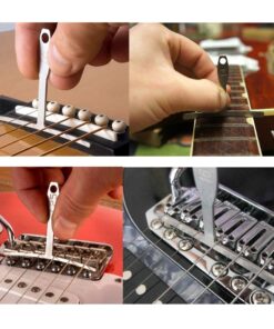 BIGTEDDY - Set of 9 Understring Radius Gauge for Guitar and Bass Setup Luthier Tools for Bridge Saddle Adjustments 13 71IG302cKML