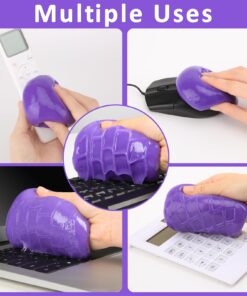 Car Cleaning Gel for Car Cleaning Kit Car Slime for Cleaning Car Putty Car Cleaning Putty for Car Interior Cleaner Dust Gel Cleaner for Car Detailing Kit Car Accessories Keyboard Cleaner (Purple) Purple 20 71IG3Lo6 QL