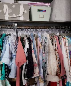 Amazon Basics Kids Velvet, Non-Slip Clothes Hangers, Baby Size 11.6, Pack of 50, Gray 11.6" 50-Pack 28 71IGKZaaRmL