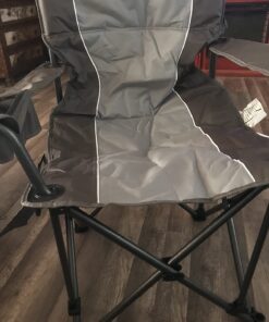 LivingXL 500-lb. Capacity Heavy-Duty Portable Chair Charcoal 500 lb 20 71IGNahlSeL