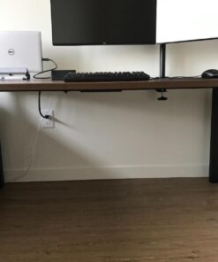 Electriduct Large J Channel Cable Raceway Self Adhesive Desk Cord Organizer and Wire Manager for Computer, Gaming and Entertainment Centers - Black - 48" (4 Feet) Large 48" Raceway 1 47 71IGQTDL XL