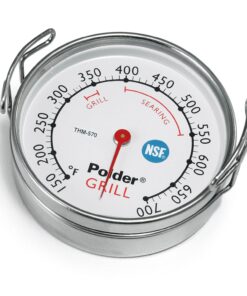Alternative view of Polder Grill Surface Thermometer Silver