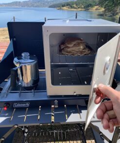 Coleman Portable Camping Oven with Thermometer & Adjustable 10 Sq. In. Rack, Designed to Sit on Top of Camp Stoves or Fire 61 71IGgJMw0LL