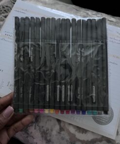 iBayam Journal Planner Pens Colored Pens Fine Point Markers Fine Tip Drawing Pens Fineliner Pen for Bullet Journaling Writing Note Taking Calendar Coloring Art Office School Supplies, 18-Pack Multicolor 37 71IHGv9dPeL
