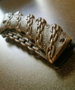 TAC FORCE Spring Assisted Folding Pocket Knife –Stonewashed Finish Stainless Steel Blade and Handle with Sculpted Chain Link Design, Includes Pocket Clip, Tactical, EDC, Rescue - TF-859 35 71IHIZrBvoL