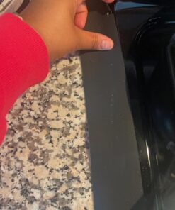 Silicone Stove Counter Gap Cover 21" by Kindga, Easy Clean Gap Filler Sealing Spills Between Kitchen Counter, Appliances,Stovetop, Oven, Washing Machine, Washer, Dryer Set of 2 (Black) 21" Black 31 71IHNy3lLXL