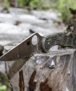 Spyderco Delica 4 Lightweight 7.15" Signature Folding Knife with 2.90" Flat-Ground Steel Blade and High-Strength FRN Handle - PlainEdge Grind Delica 4 Lightweight Flat Ground Grey 27 71IHvxFvwPL