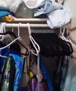 Utopia Home Premium Velvet Hangers 50 Pack - Non-Slip Clothes Hangers - Black Hangers - Suit Hangers with 360 Degree Rotatable Hook - Heavy Duty Coat Hangers 45 71IIgYu80bL