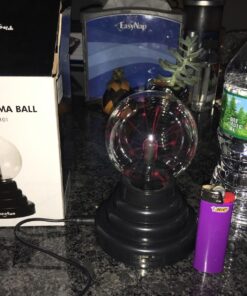 Theefun Plasma Ball, 3 Inch Plasma Lamp, Touch Sensitive Plasma Globe USB or Battery Powered Nebula Thunder Lightning, Novelty Toy for Kids, Parties, Prop, Bedroom, Home, Decoration, Christmas Gifts 32 71IIpVCuleL