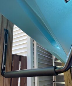 Heavy Duty Garage Indoor Kayak Storage Hooks Hanger, Wall Mounted Utility Hanging Cradle Rack for Canoe Paddle Board, Ladder, Folding Chairs, Hose, Bicycle and Tools (4 Pack, Black) 32 71IJYXoz5HL