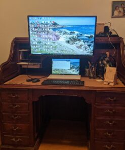 HUANUO Monitor Wall Mount Bracket, Articulating Adjustable Gas Spring Single Arm Stand with VESA Extension Kit for 17 to 32 Inch LCD Computer Screens - VESA 75x75,100x100 32 71IJuSJtqL