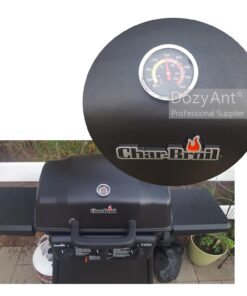 DOZYANT BBQ Charcoal Grill Smoker Temperature Gauge Pit Barbecue Thermometer Fahrenheit and Heat Indicator for Meat Cooking Port Lamb Beef, Stainless Steel Temp Gauge 2.38" 29 71IKFzBUCkL