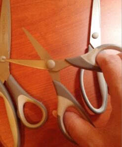 Office Scissors Pack Craft Sissors - Best Titanium Scissors - Sharp Scissors, Sewing Siccors, Multi Pack Set of 3, Soft Handle, Utility Household Scizzors 33 71IKj3yYaYL