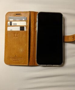 Snakehive iPhone XR Vintage Wallet || Genuine Leather Wallet Phone Case || Real Leather with Viewing Stand & 3 Card Holder || Flip Folio Cover with Card Slot (Plum) Plum 24 71ILSgYxyL