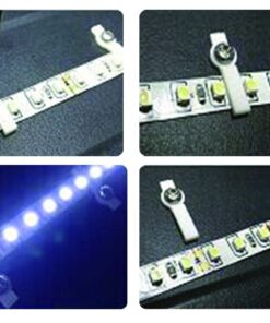 Alternative view of SpiritLED 100 Lots Strip Light Mounting Bracket Fixing Clip-One Side Fixing,Screws Included (100, Hollow Distance 9mm (Ideal for Strip Width 8mm)) Ideal for Non-waterproof Strip Width 8mm