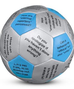 Workplace Ethics Thumball Conversation Starter - 6" Blue Training Tool Game | Team Building Activity - Explore Ethical Guidelines | 32 Prompts 14 71IMba bK4L