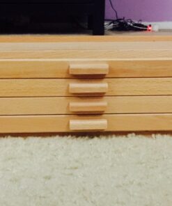 U.S. Art Supply 4 Drawer Wood Artist Supply Storage Box - Pastels, Pencils, Pens, Markers, Brushes 60 71IMv1z5A2L