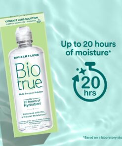 Biotrue Contact Lens Solution, Multi-Purpose Solution for Soft Contact Lenses, Lens Case Included, 10 FL OZ (Pack of 2) 10 Ounce (2 Pack) 23 71IMwZoQrBL