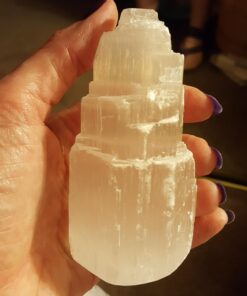 The Chrysalis Stone | Selenite Skyscraper | 4'' Tall | 1pc | Crystals and Healing Stones, Spiritual Gifts for Women, Reiki, Chakra, Yoga, Meditation Accessories 38 71INLDT0bzL