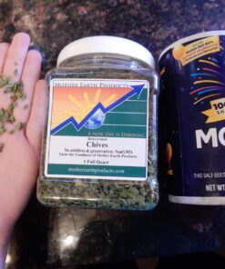 Mother Earth Products Dried Chives, Quart Jar, 2 oz 10 71INSRaeliL
