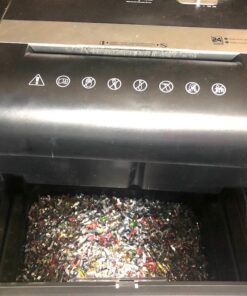 Amazon Basics 24 Sheet Cross Cut Paper, CD and Credit Card Home Office Shredder with Pullout Basket, Black 27 71IOY9ySrmL