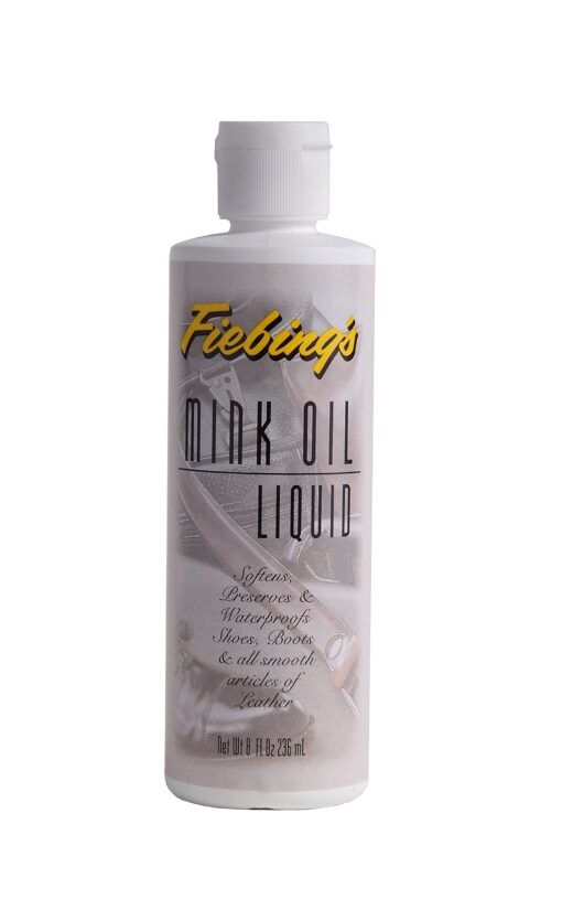 Fiebing’s Mink Oil Liquid, 8 Oz. - Soften, Preserves and Waterproofs Leather